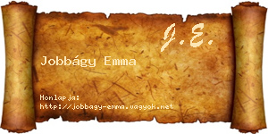 Jobbágy Emma névjegykártya